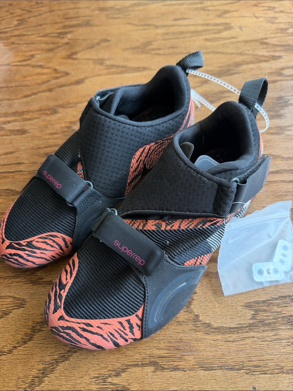 Nike Black and Orange women's cycle Shoes with Tiger Accent - Superrep